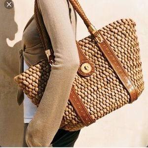 Michael Kors Santorini straw handbag